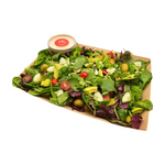 House Salad with mixed Leaves, Avocado, Tomato and Olives