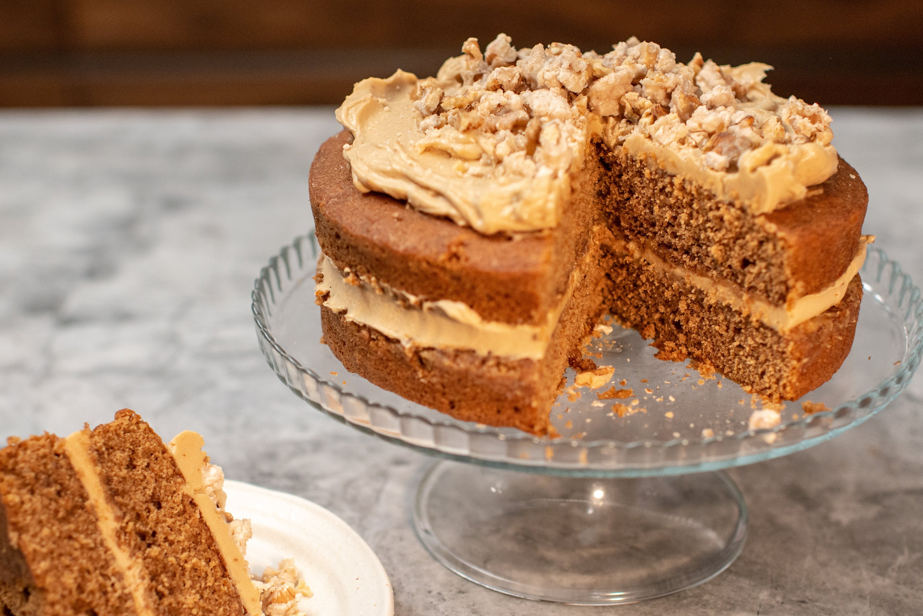 Coffee and Walnut Cake