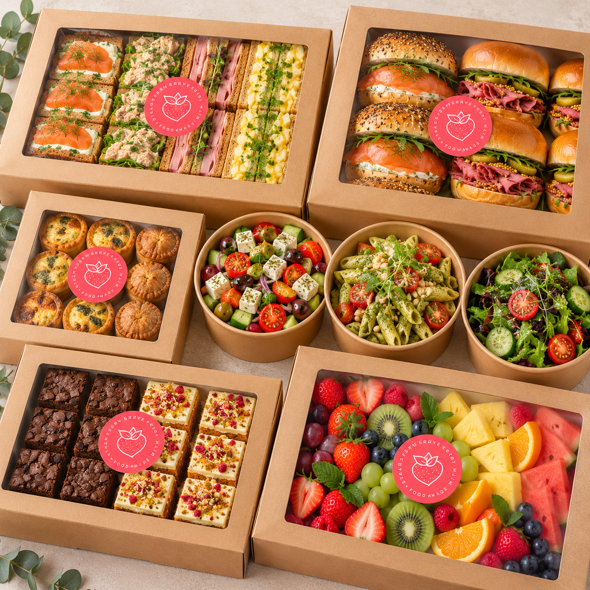 Deluxe Office Lunch package, serves 15 guests